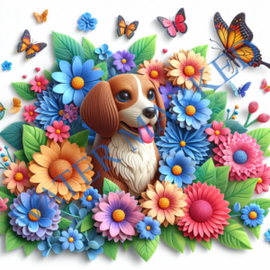 Puppy Paradise Printable Sticker