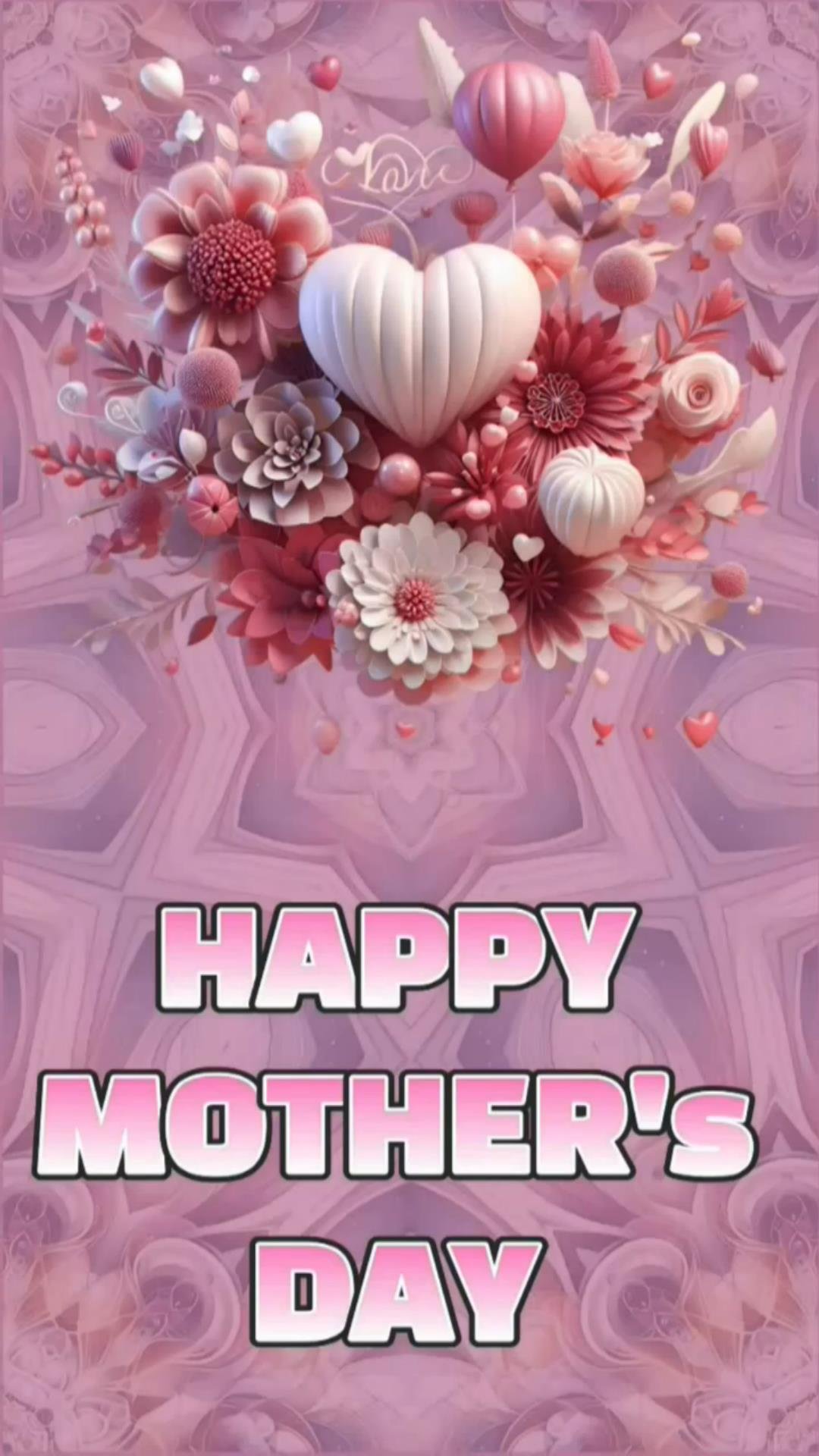 A Visual Symphony of Love Full HD 4K Vertical Video for Happy Mother's Day Greetings